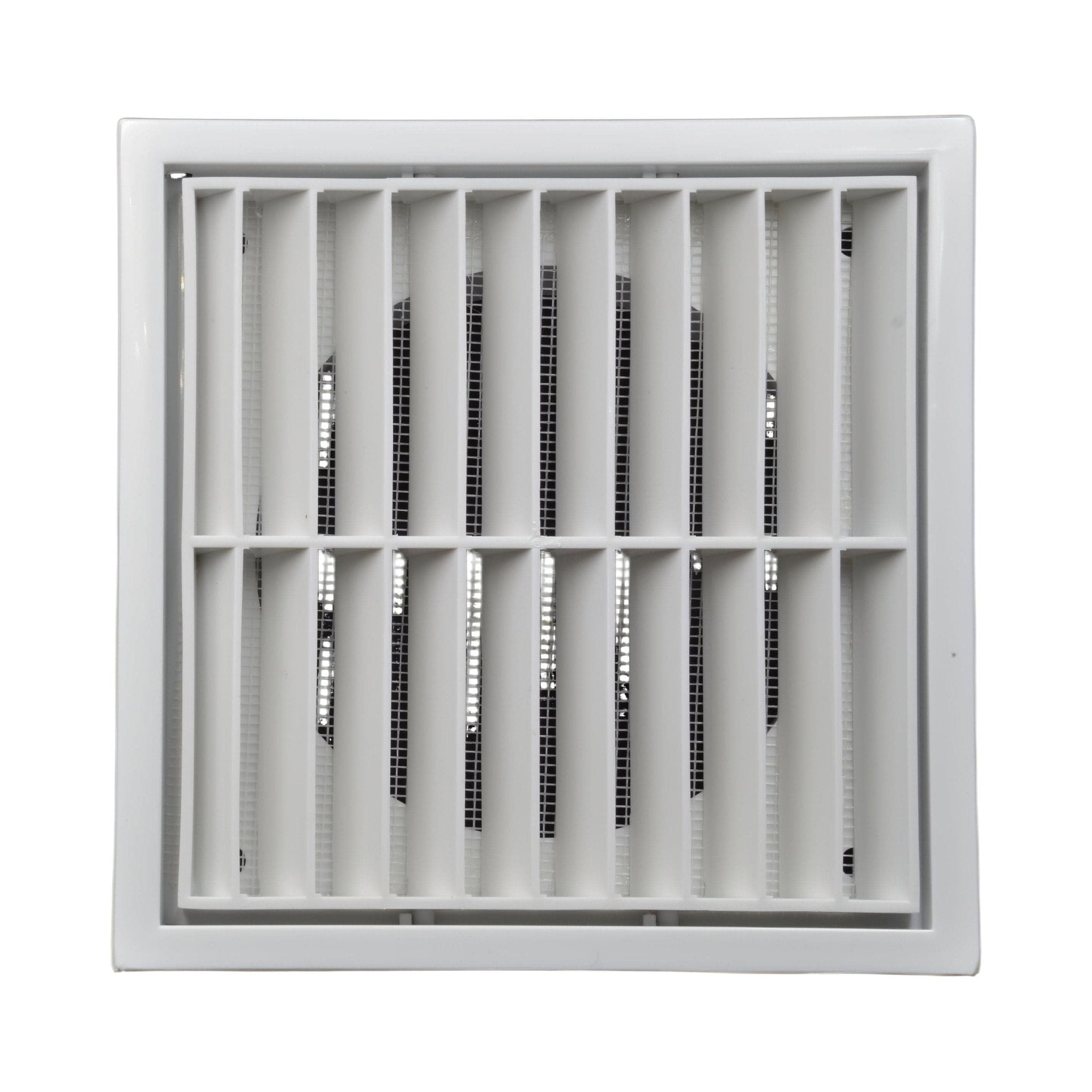 Twin Pack PFL100 Ductsure Ducting Wall Vent : Fixed Louvre - Φ100 - Twin Eagle Imports