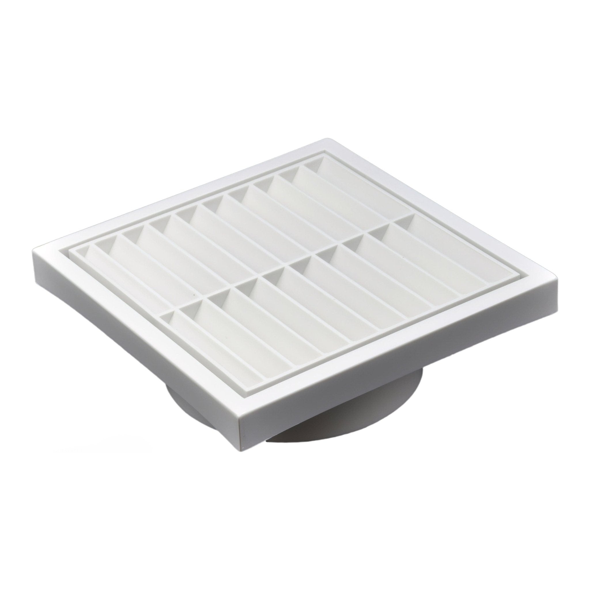 Twin Pack PFL150 Ductsure Ducting Wall Vent : Fixed Louvre - Φ150 - Twin Eagle Imports