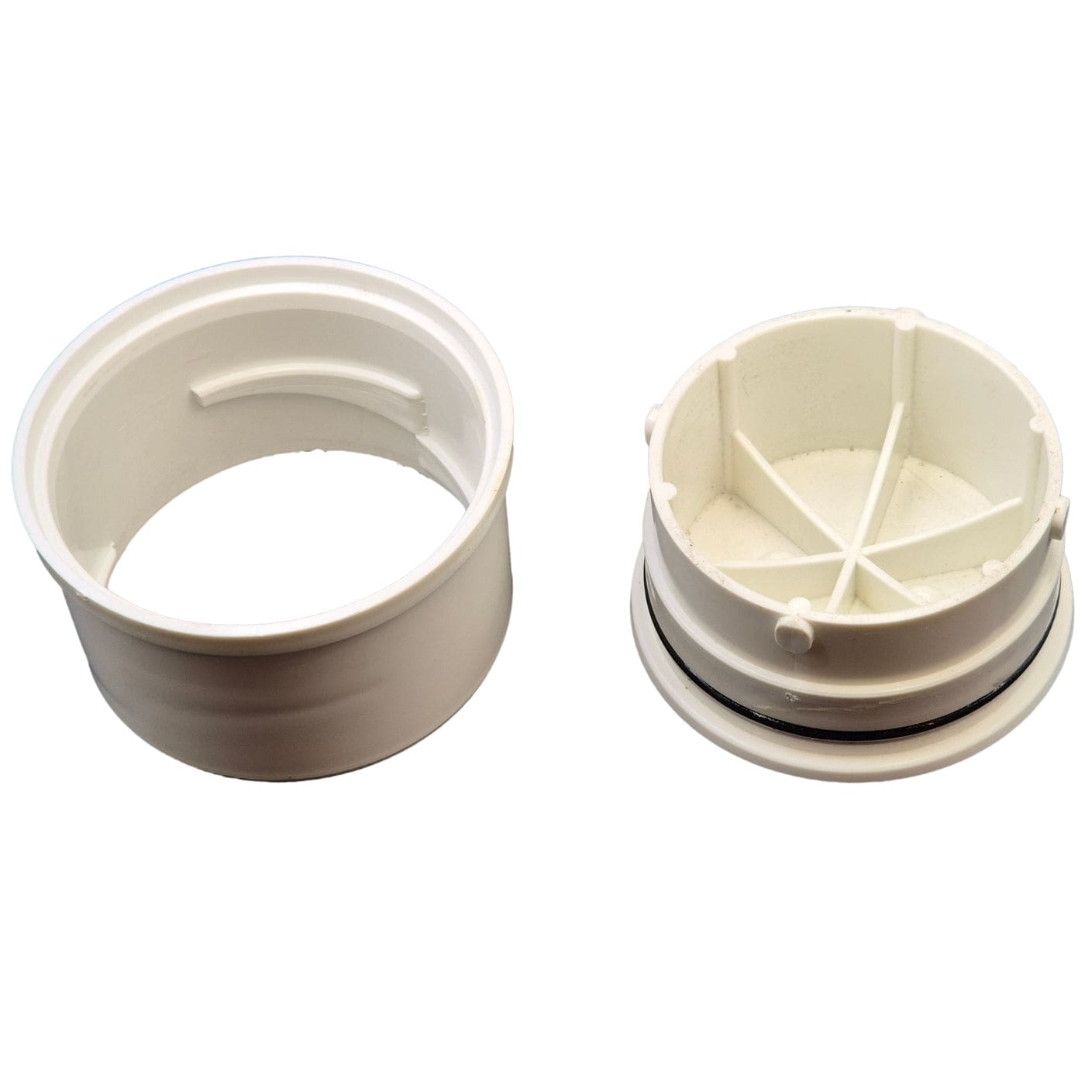 White Bolted Trap Screw - Twin Eagle Imports