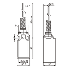 XCK-161 Spring Lever Actuator Limit Switch - Twin Eagle Imports