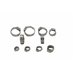 100pc 304 Stainless Steel 5.8-7mm Ear Hose Clamp Grab Kit Assortment - Twin Eagle Imports