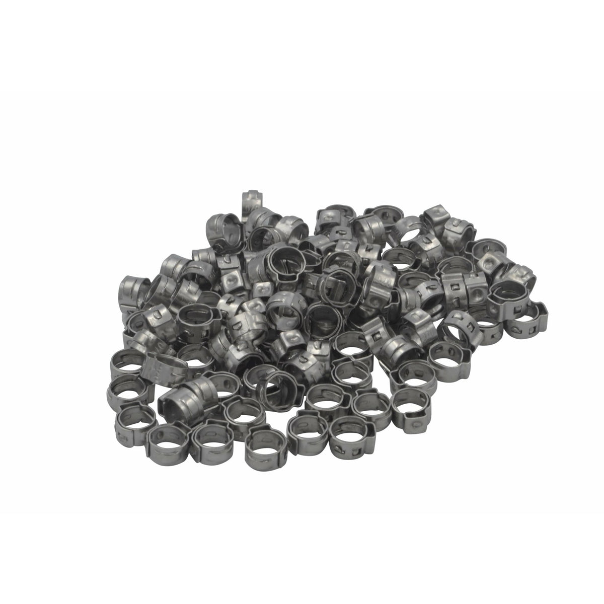 100pc 304 Stainless Steel 5.8-7mm Ear Hose Clamp Grab Kit Assortment - Twin Eagle Imports