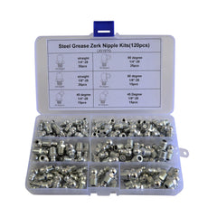 120pc Imperial Steel Grease Nipples Grab Kit - Twin Eagle Imports