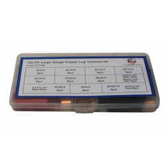 120pc Large Gauge Copper Lug Terminal Kit - Twin Eagle Imports