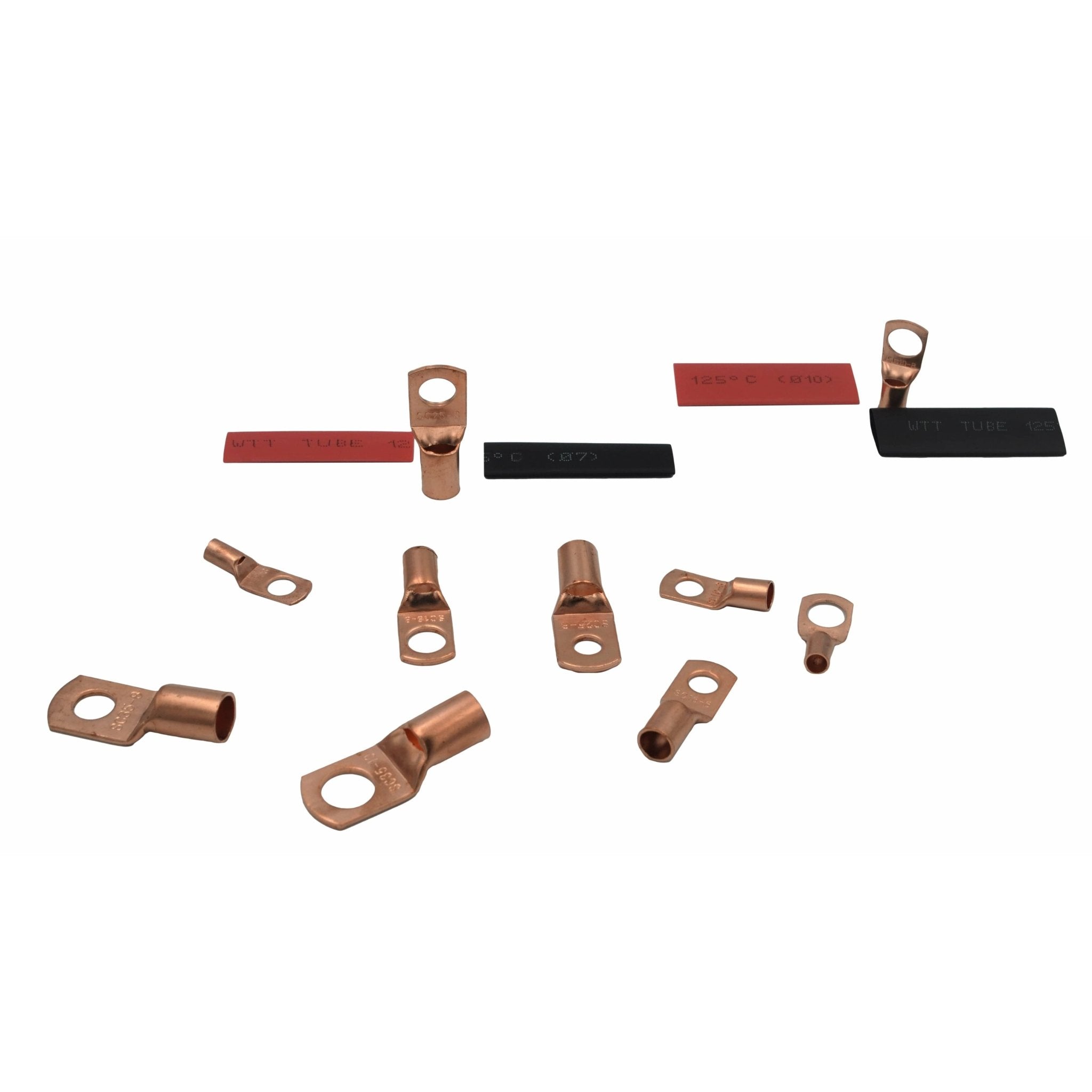 120pc Large Gauge Copper Lug Terminal Kit - Twin Eagle Imports