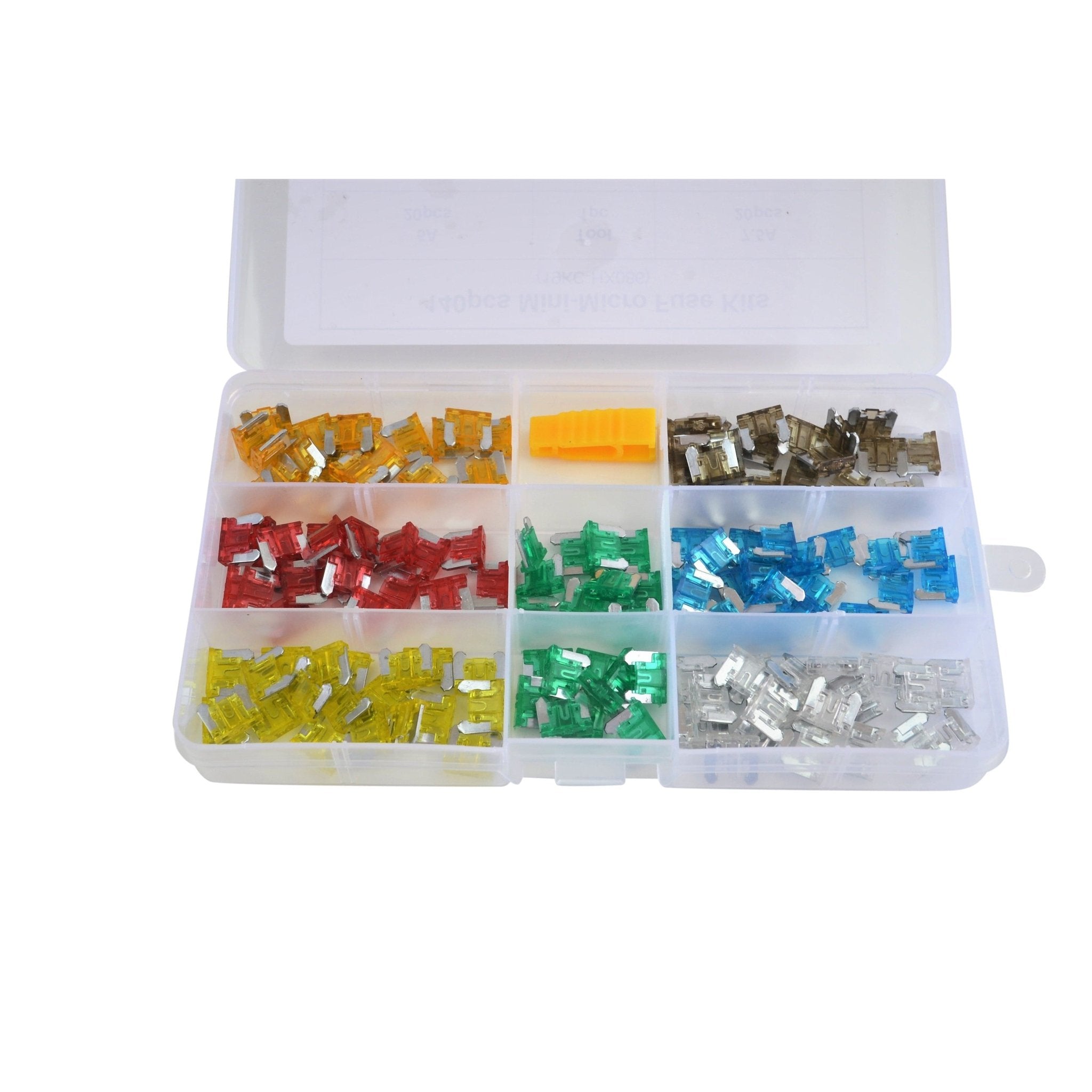 140pc Mini Micro Low Profile Car Auto Fuse Grab Kit Assortment - Twin Eagle Imports