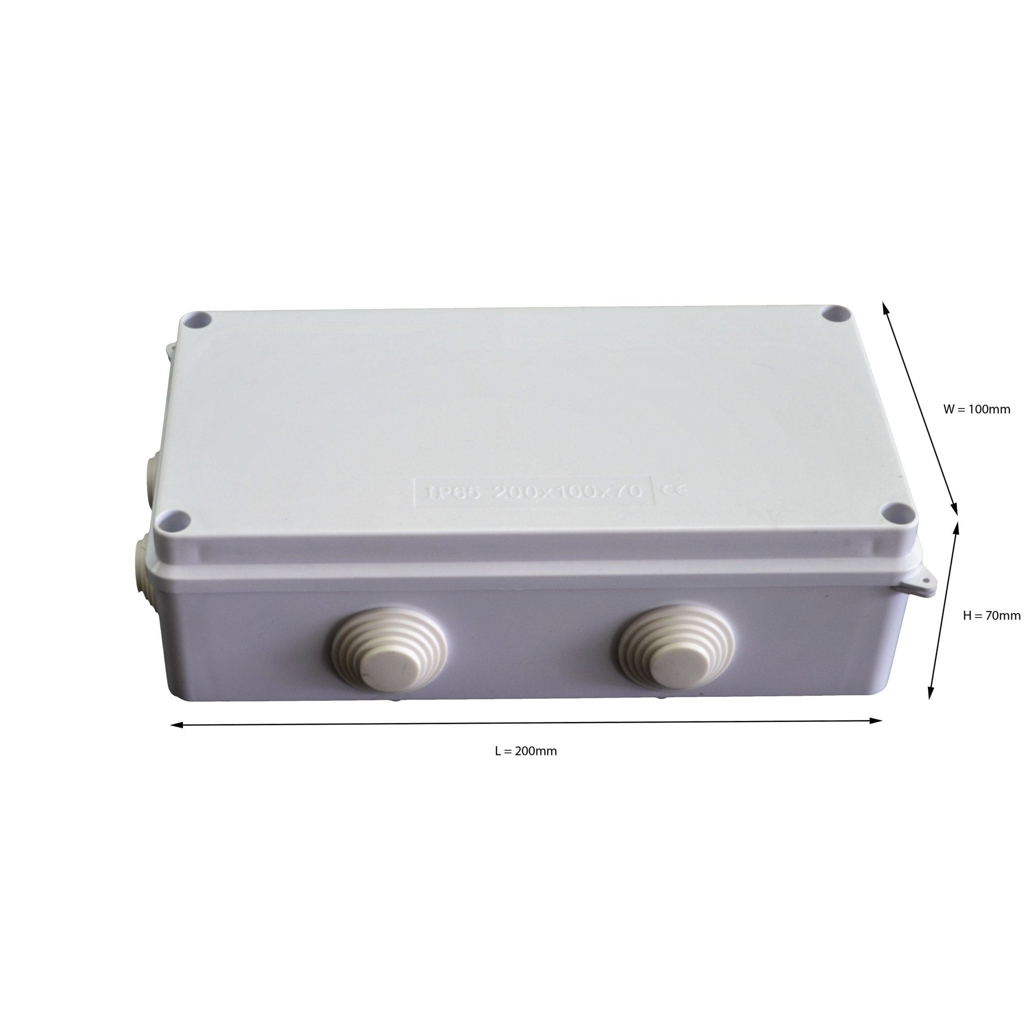 200x100x70 mm ABS Plastic IP65 Waterproof Junction Box - Twin Eagle Imports