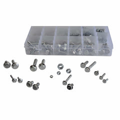 202pc High Tensile Metric Flange Head Bolt and Nut Grab Kit - Twin Eagle Imports