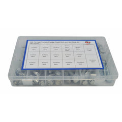202pc High Tensile Metric Flange Head Bolt and Nut Grab Kit - Twin Eagle Imports