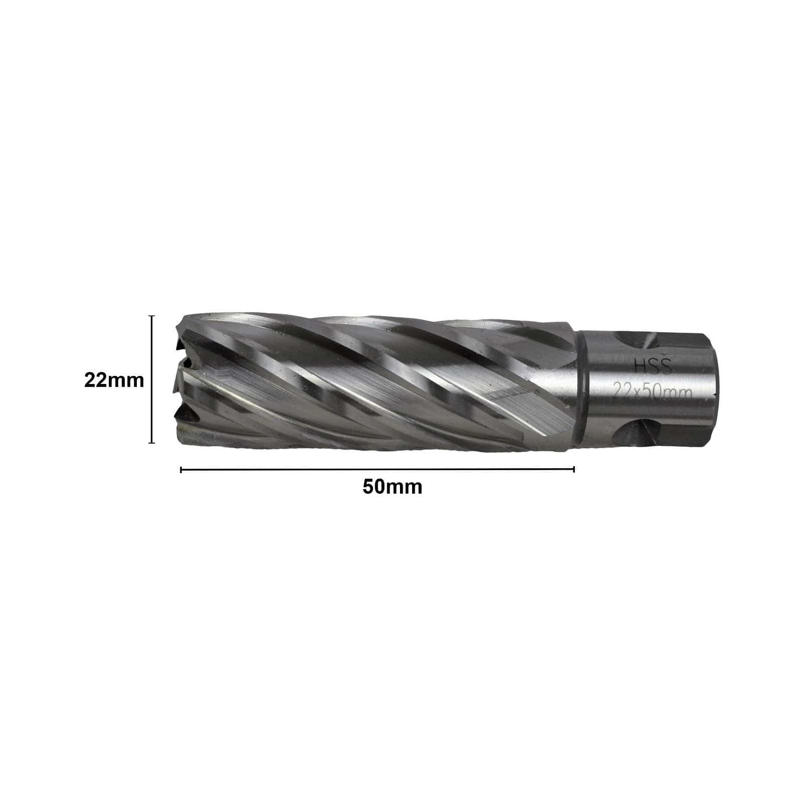 22 x 50mm D.O.C HSS 3/4" Universal Shank Annular Cutter - Twin Eagle Imports