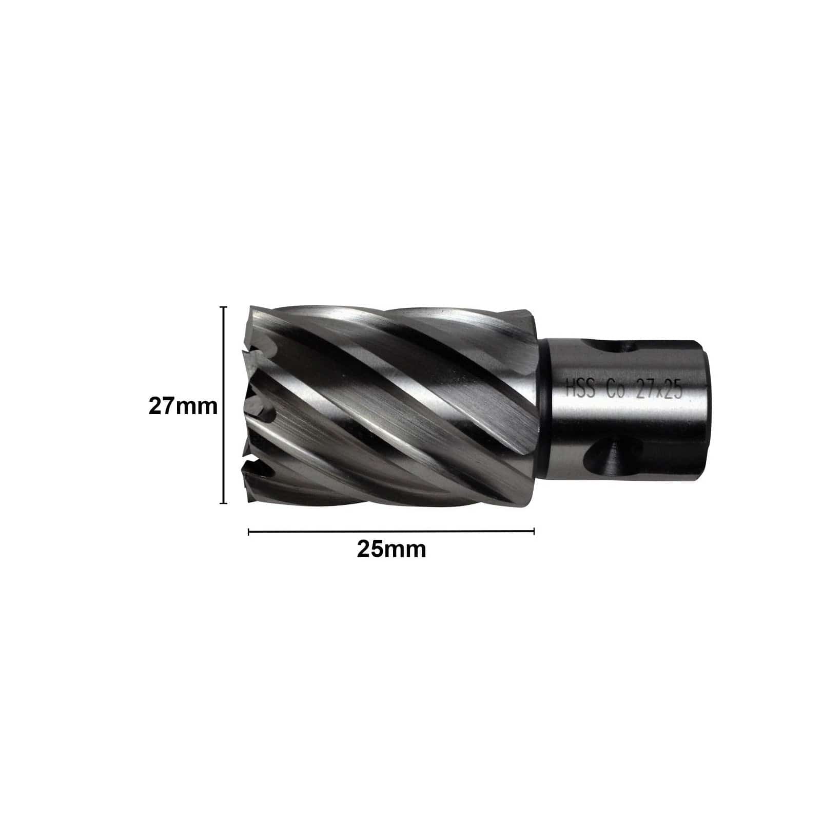 27 x 25mm D.O.C HSS 3/4" Universal Shank Annular Cutter - Twin Eagle Imports