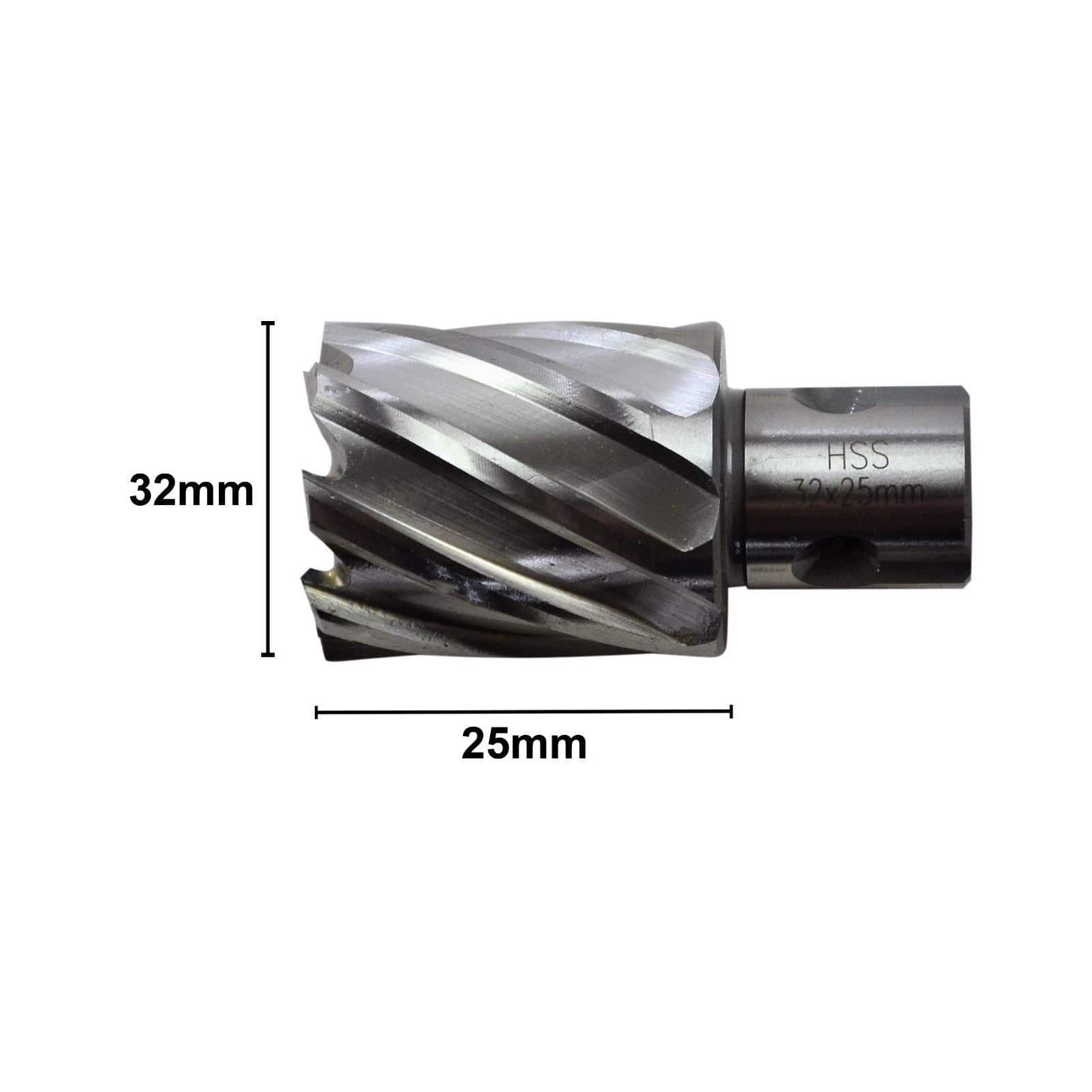 32 x 25mm D.O.C HSS 3/4" Universal Shank Annular Cutter - Twin Eagle Imports