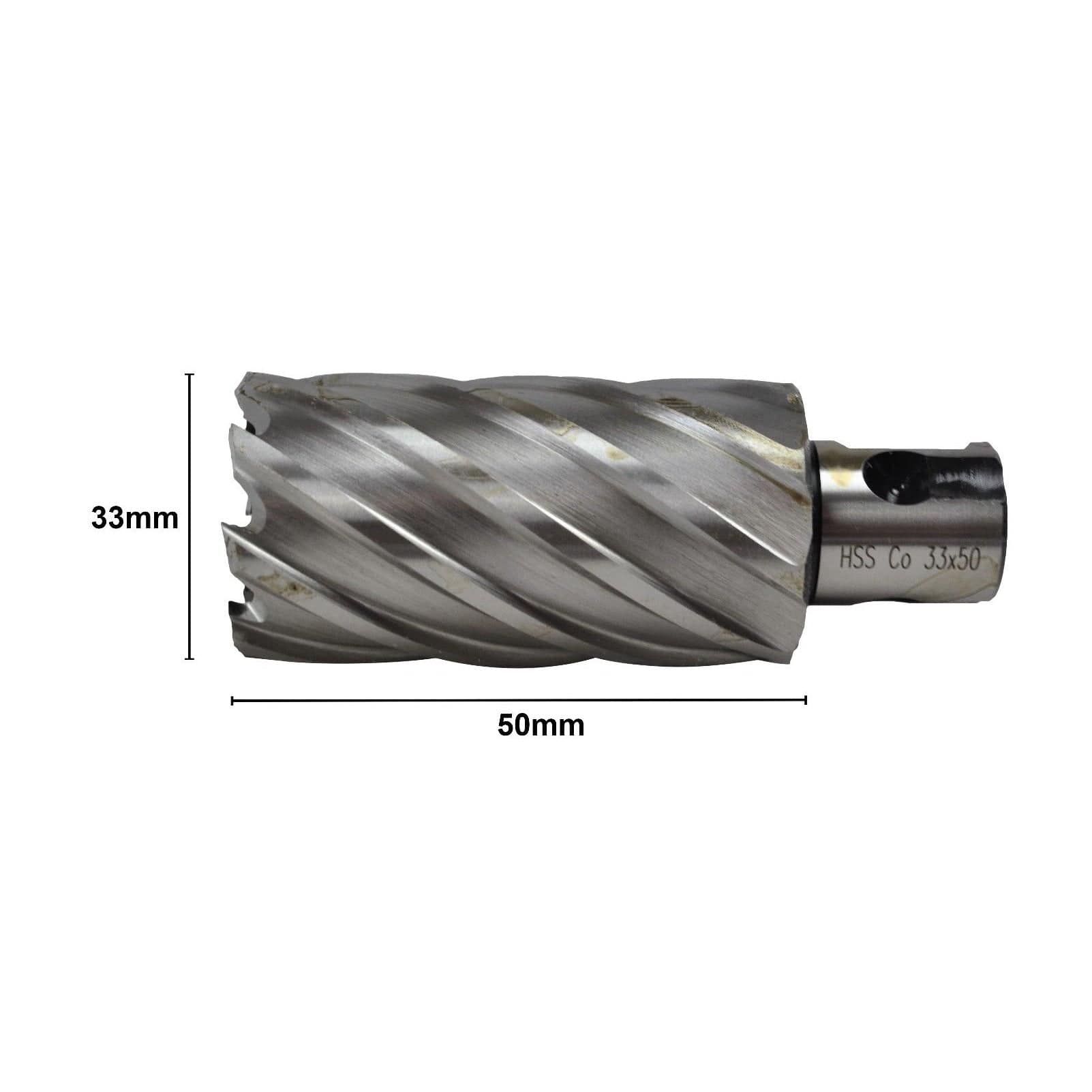 33 x 50mm D.O.C HSS Weldon Shank Annular Cutter - Twin Eagle Imports