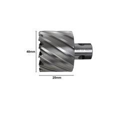 48 x 25mm D.O.C HSS Weldon Shank Annular Cutter - Twin Eagle Imports