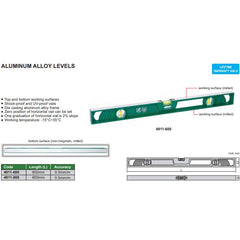 Insize Aluminiun Alloy Level 800mm Series 4911-800