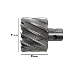 51 x 25mm D.O.C HSS Weldon Shank Annular Cutter - Twin Eagle Imports