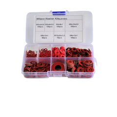 560pc Red Steel Paper Washer Grab Kit - Twin Eagle Imports