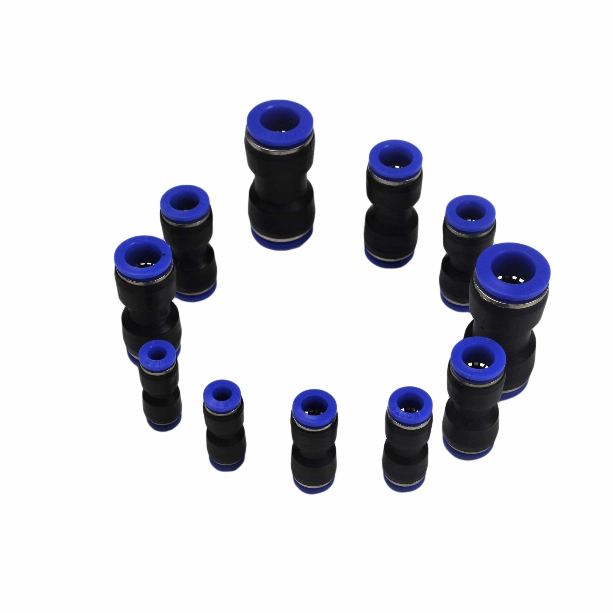 58 pc Pushfit air joiner Metric Quick Connect Grab Kit Assortment - Twin Eagle Imports
