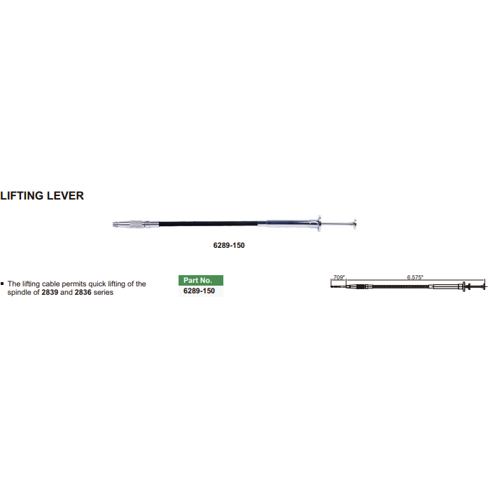Insize Lifting Lever 6289-150