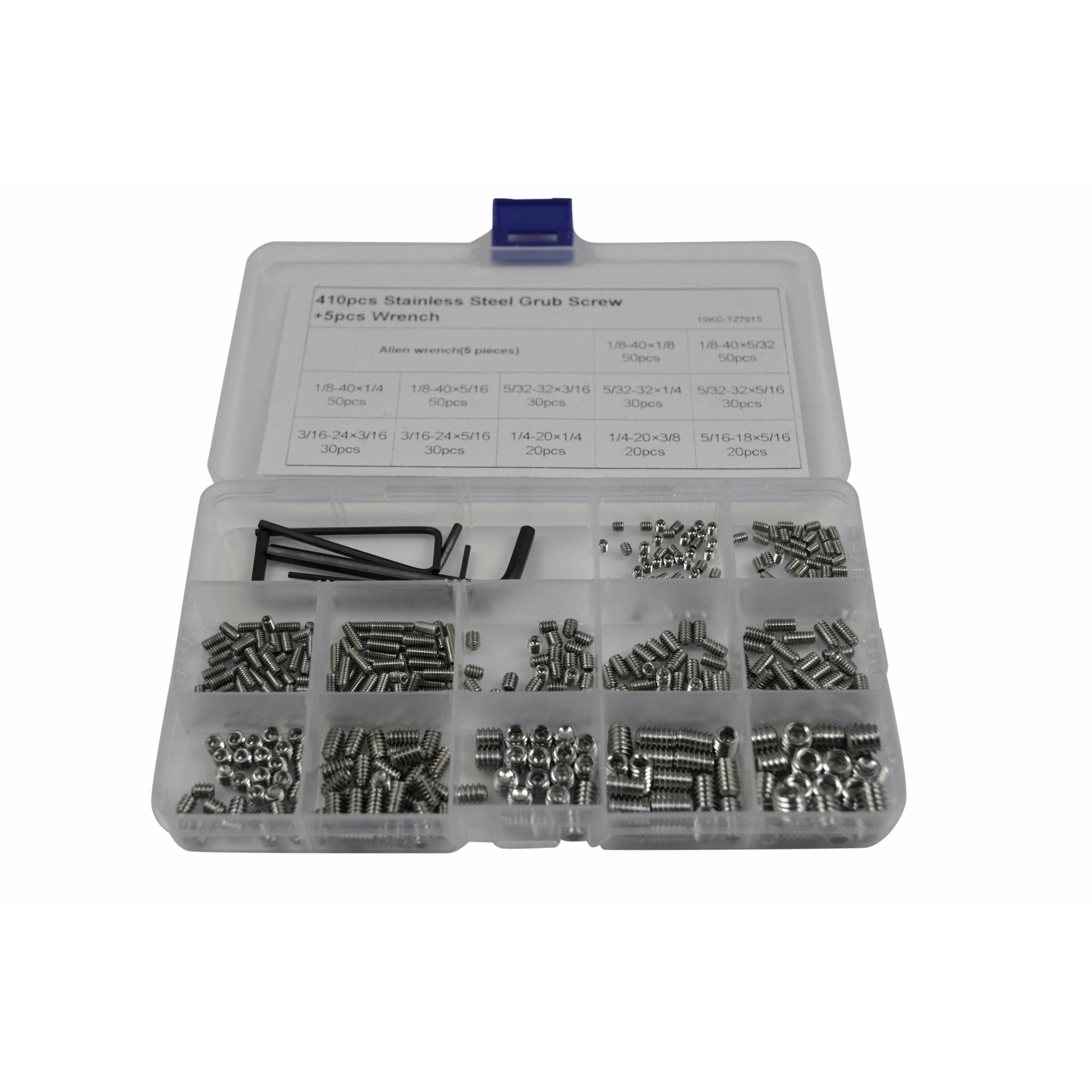 820pc Metric and Imperial Stainless Steel Grub Screw Grab Kit - Twin Eagle Imports