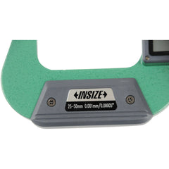 Insize IP65 Digital Outside Micrometer 25-50mm / 1-2" Range Series 3108-50A