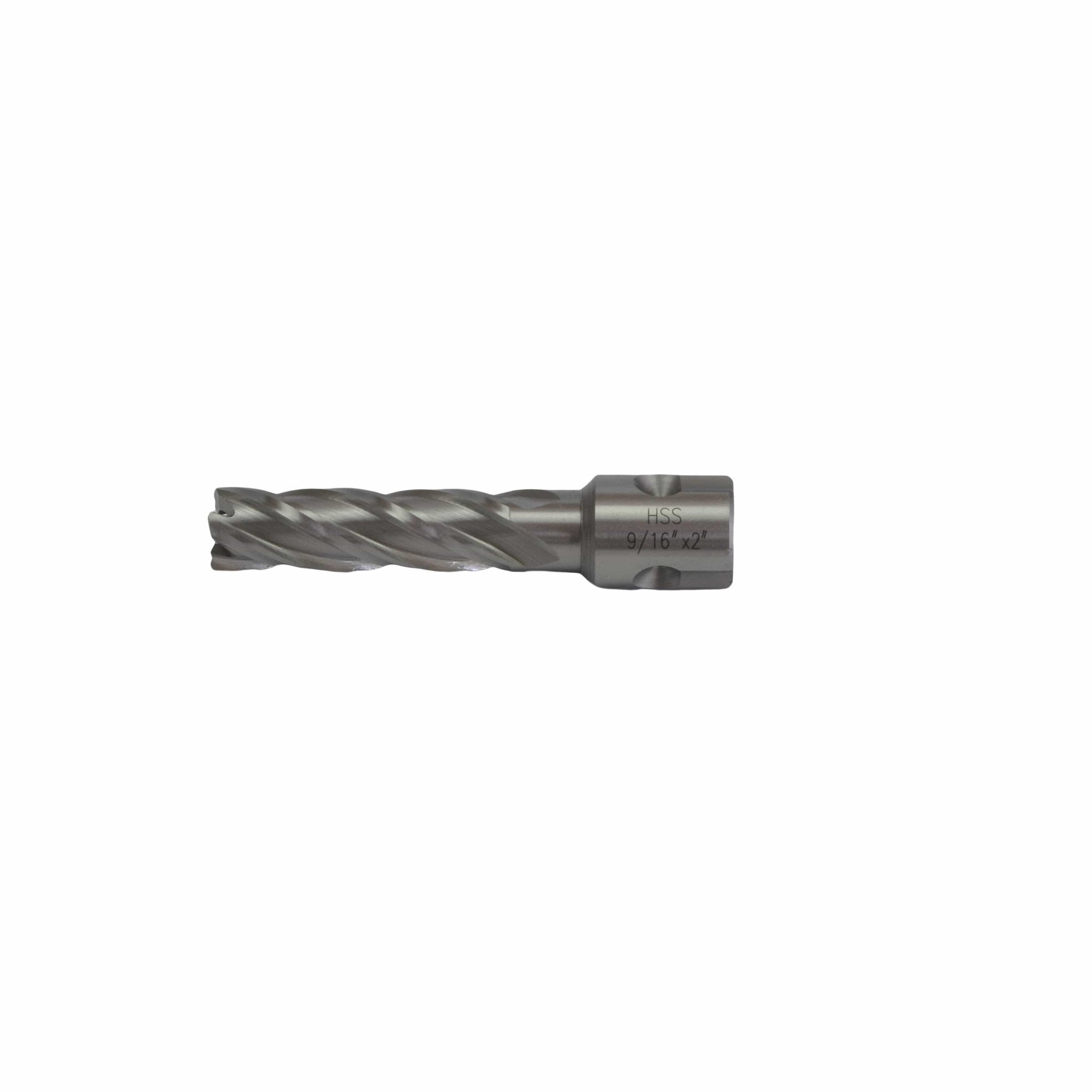 9/16" x 2" HSS Annular Cutter, 3/4" Universal Weldon Shank, Harlingen Rotabroach - Twin Eagle Imports