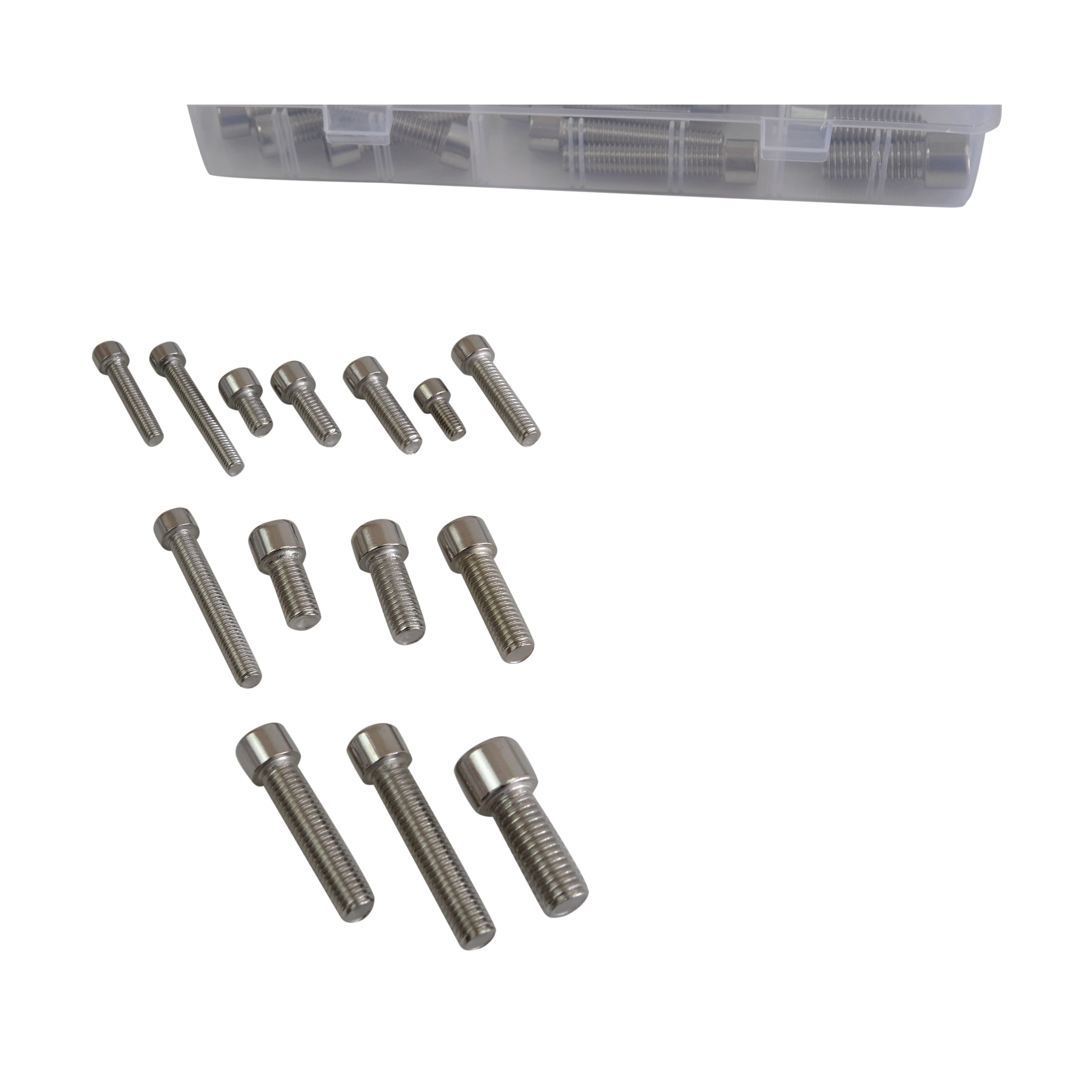 90pc Stainless Steel Cap Screw Bolt Assortment  Grab Kit