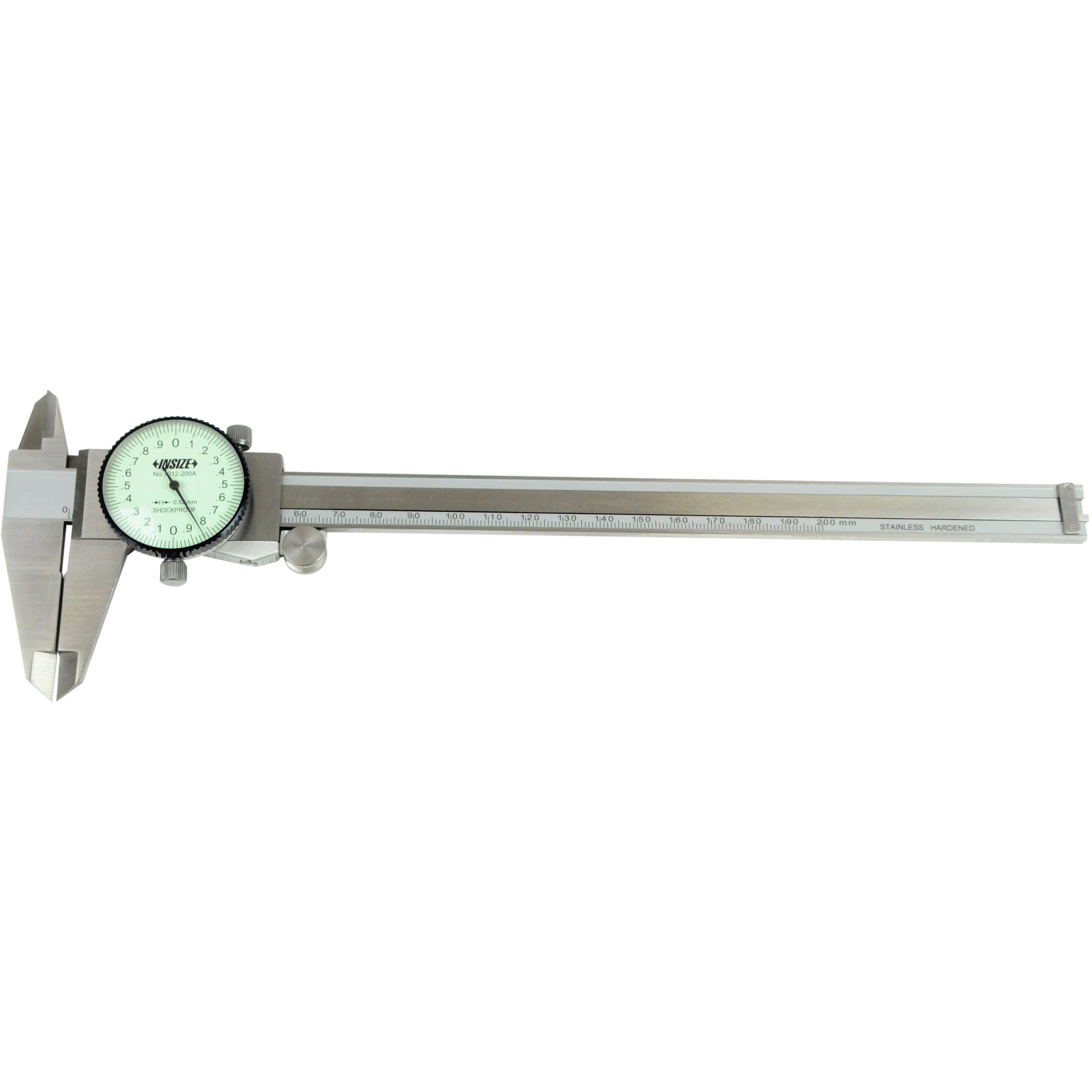 Insize Dial Caliper 0-200mm Range Series 1312-200A