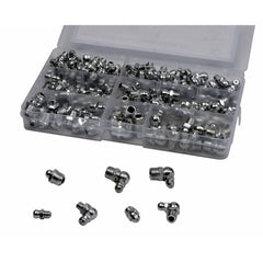 grease nipple kit assortment 145pc metric hydraulic grease gun fitting fastner hardware