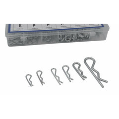 150 Piece R Pin Clip Grab Kit Assortment Hitch Pin Imperial up to 2" 5/16