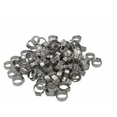 100 Piece 304 Stainless Steel 12-14.5mm Ear Hose Clamp Grab Kit Assortment