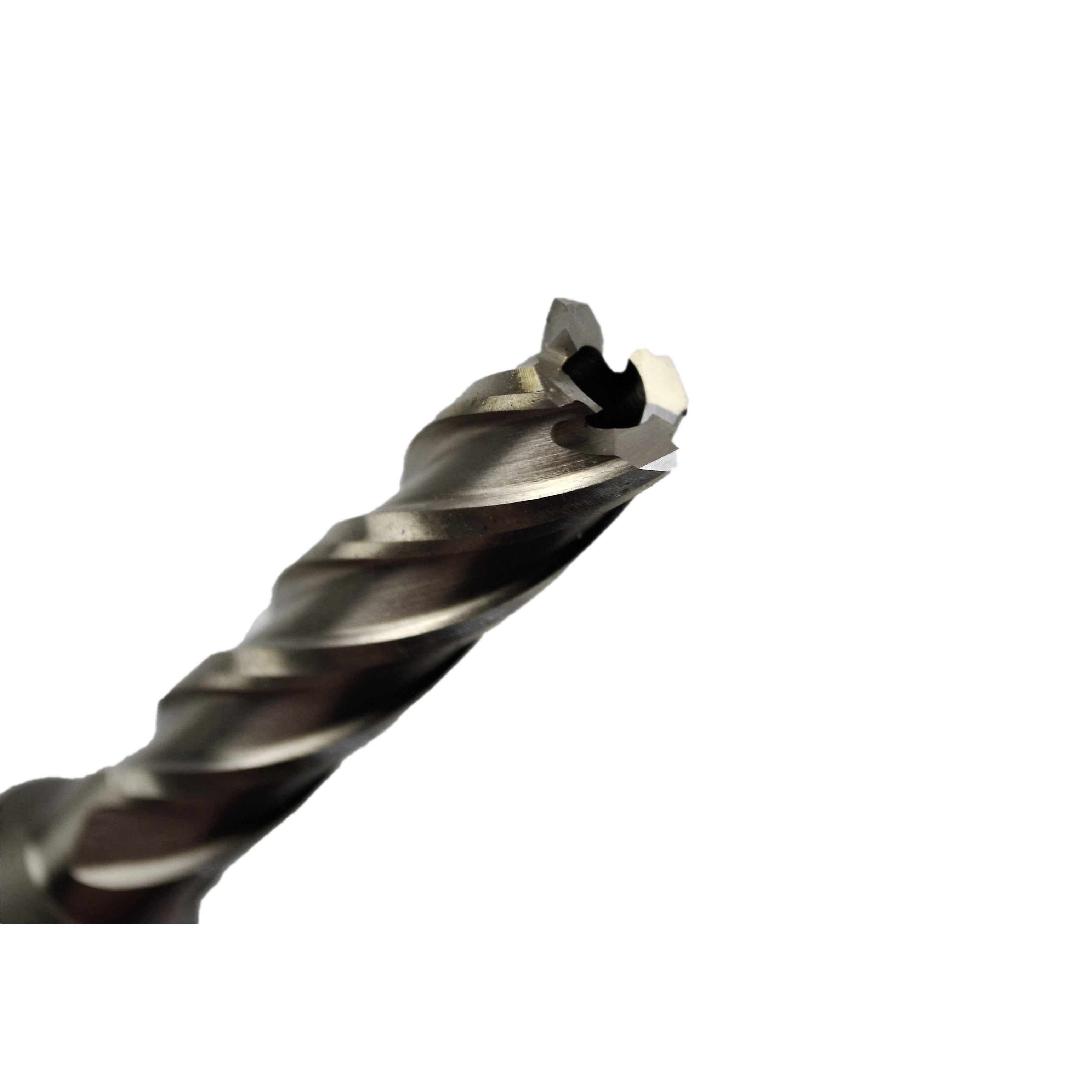  1/2” x  2” -  Annular Cutter - HSS  Made From Quality High Speed Steel.   Drilling Size: 1/2”  Drilling Depth: 2”  Overall Length Including Shank: 87 mm  Overall Length Excluding Shank: 62 mm  Shank Size: Ø19 mm  Pin Size: 6.35 mm  Flutes: 4   Made from high speed tool steel, our 1/2" x 2"  drill bit will quickly and safely cut holes in steel. The size of each cutter is etched on the shaft. This cutter has a 2” cutting depth and ¾” Weldon shank. Harlingen annular cutters are the solution to your high toler