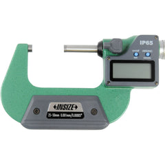 Insize IP65 Digital Outside Micrometer 25 - 50mm / 1-2" Range Series 3101-50A