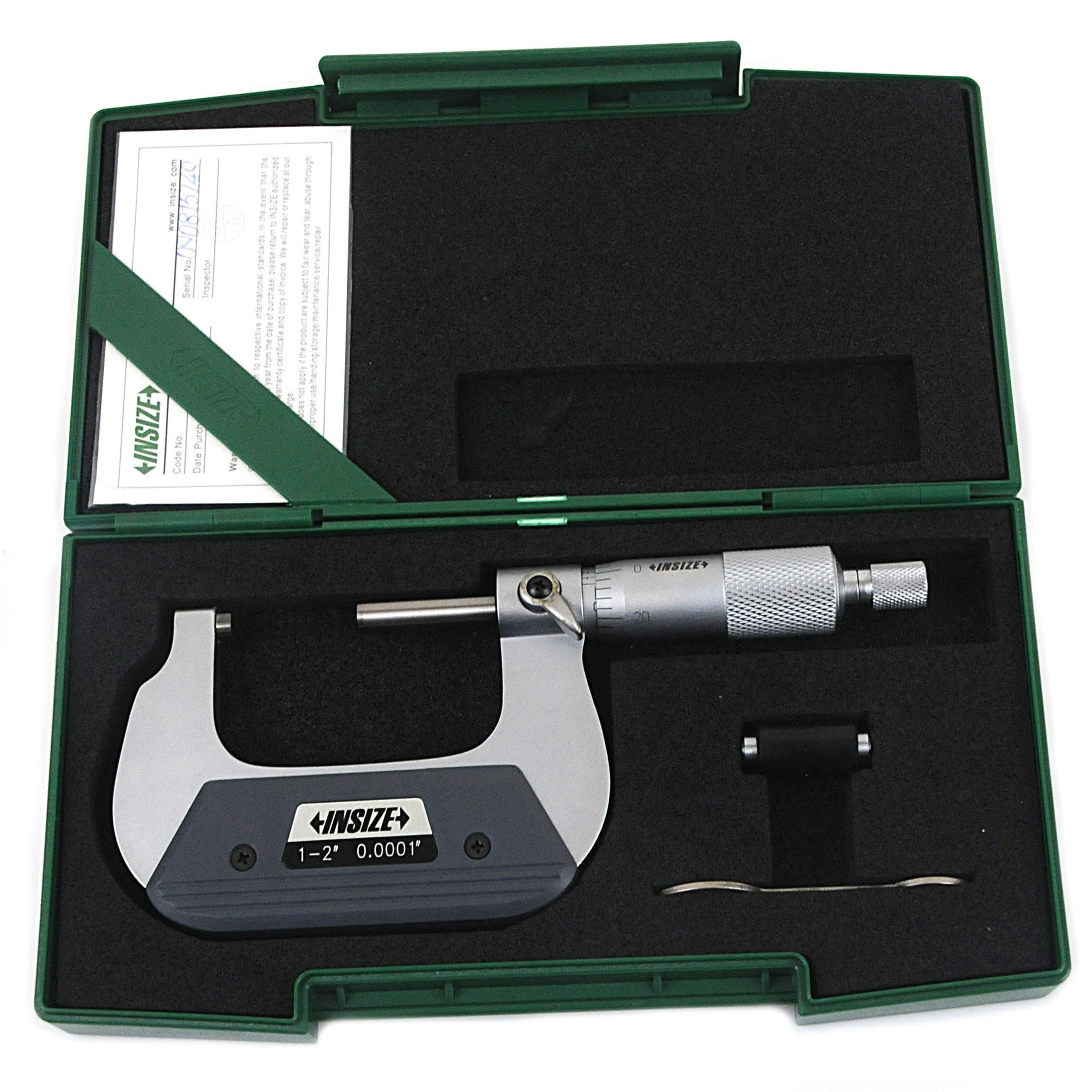 Insize Outside Micrometer 1-2" Range Series 3200-2