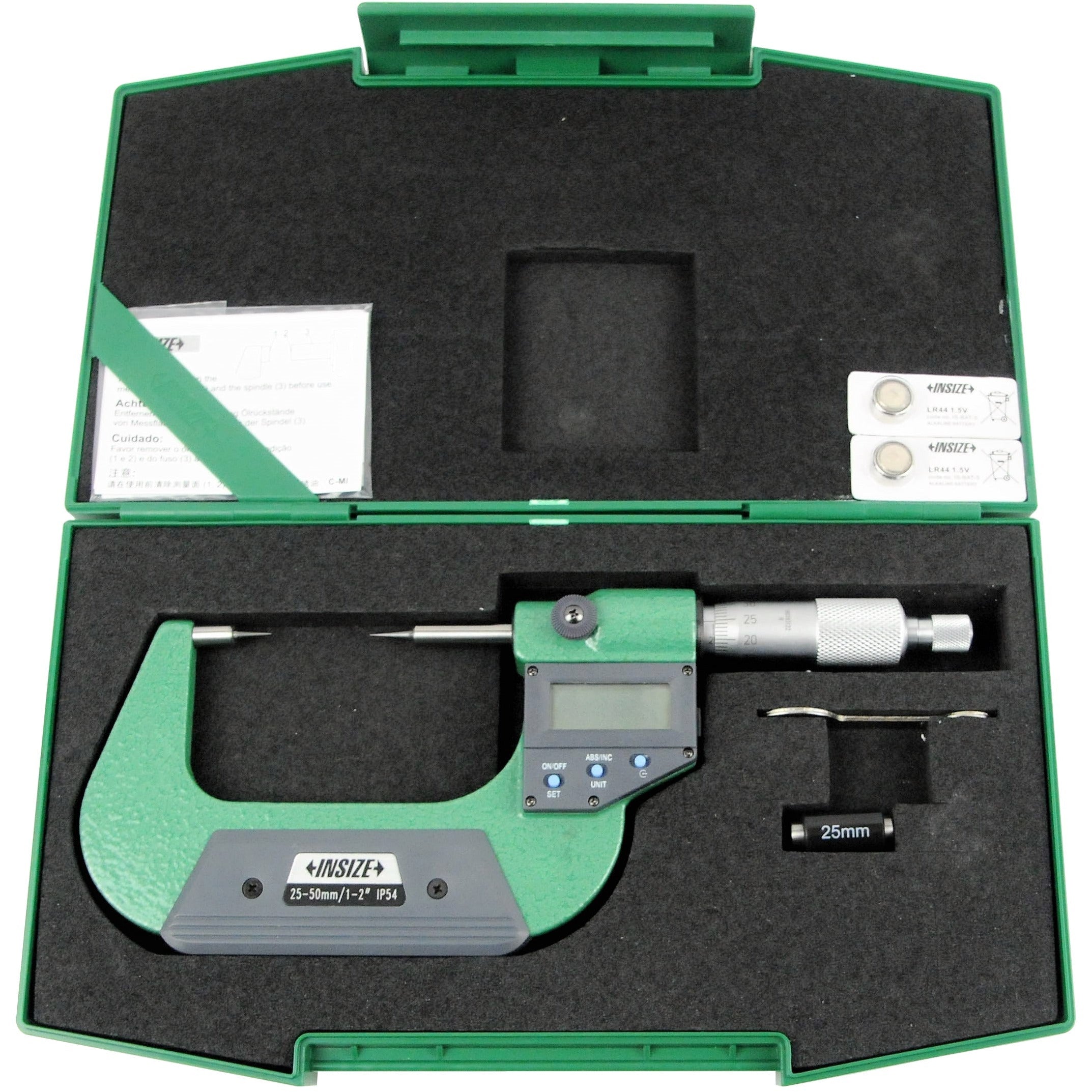 Insize Digital Point Micrometer 25-50mm/1-2" Range Series 3530-50BA