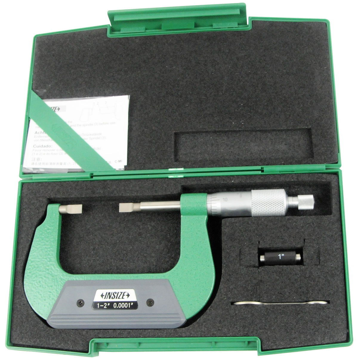 Insize Imperial Outside Blade Micrometer 1-2" Range Series 3232-2