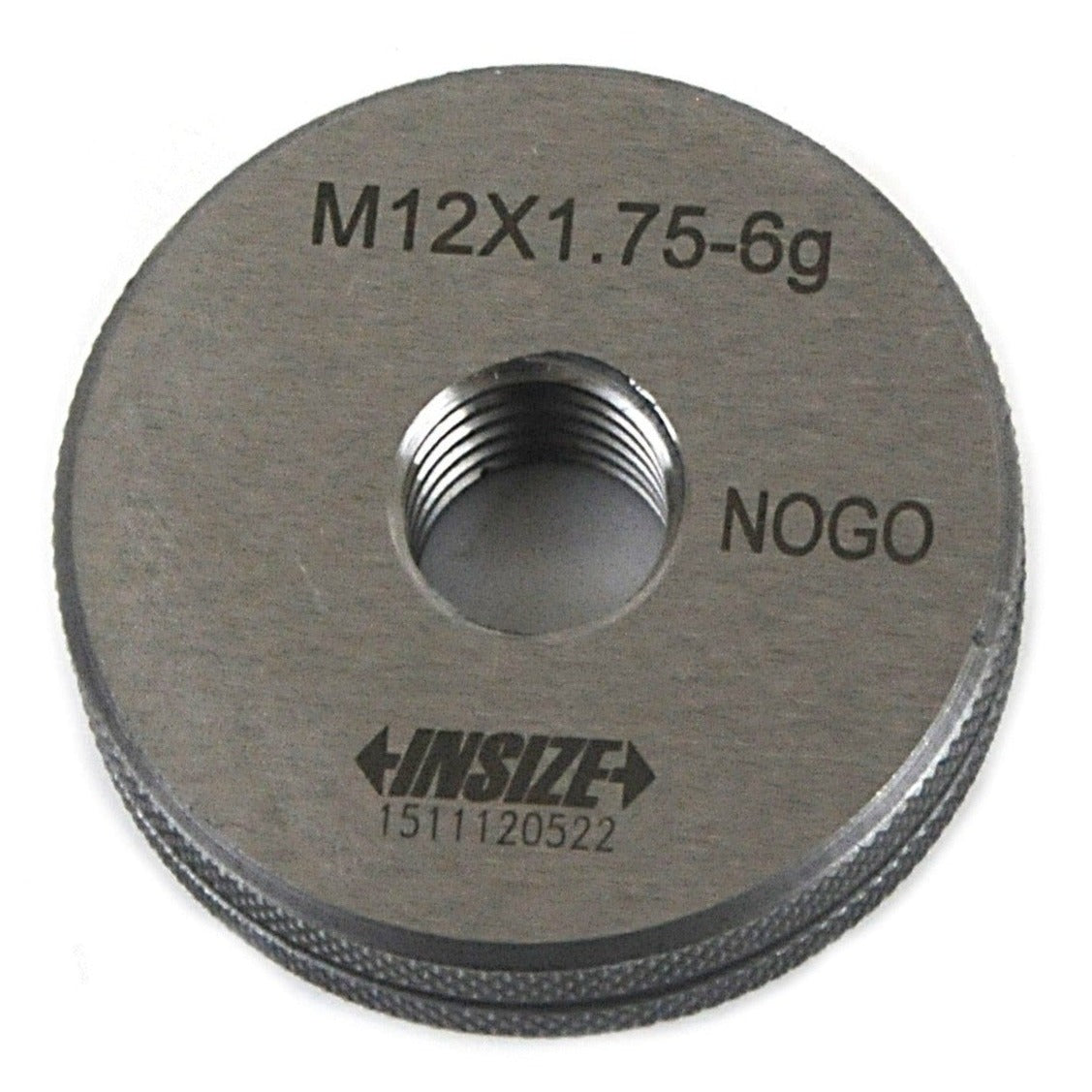 Insize NOGO Thread Ring Gauge M12X1.75 Series 4120-12N