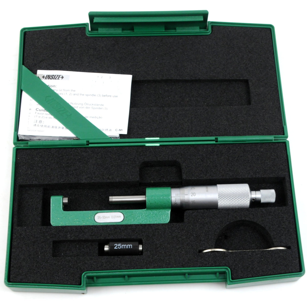 Insize Hub Micrometer 25-50mm Range Series 3292-50