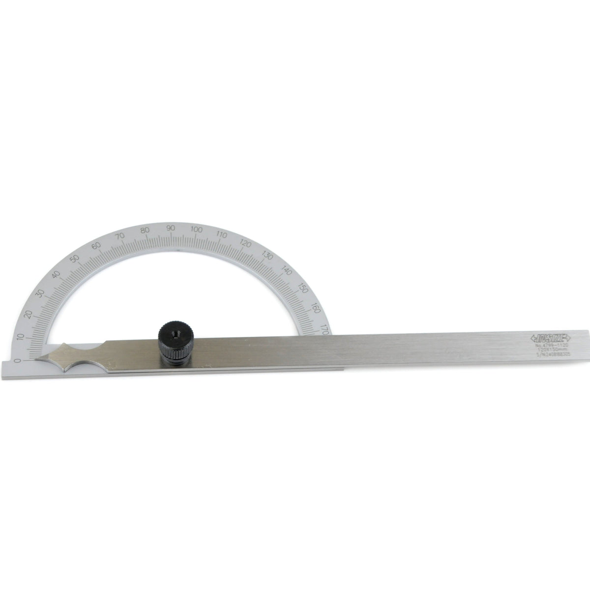 Insize 180° Protractor 120x150mm Range Series 4799-1120