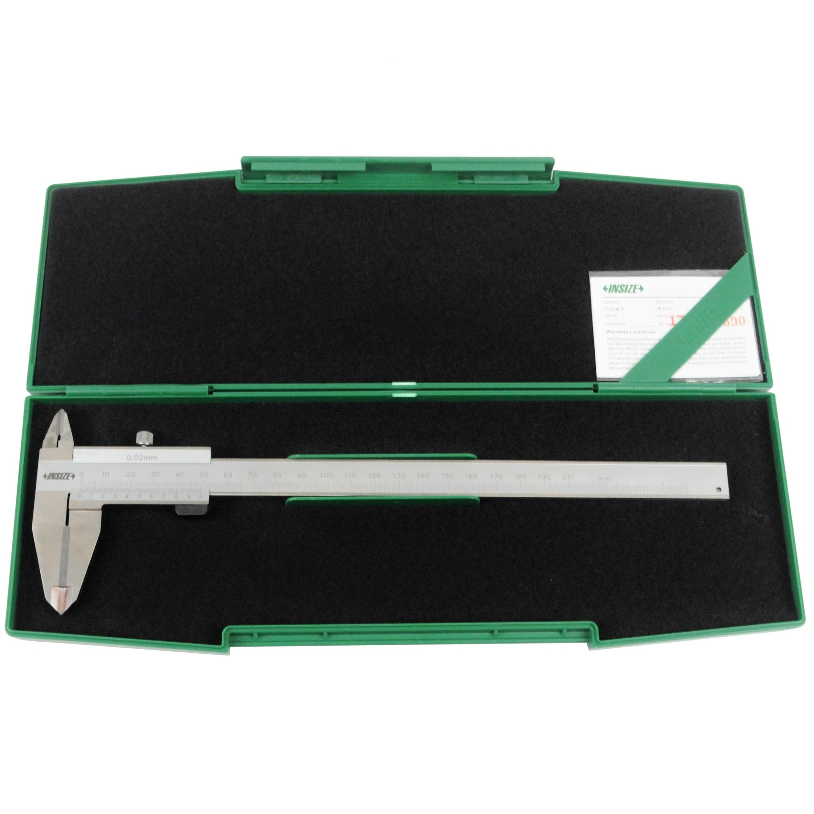 Insize Vernier Caliper 0-200mm x 0.02mm Range Series 1238-2001