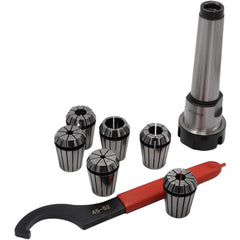 ER25 MT3 M12 Drawbar 6pc Precision Collet Set - Twin Eagle Imports
