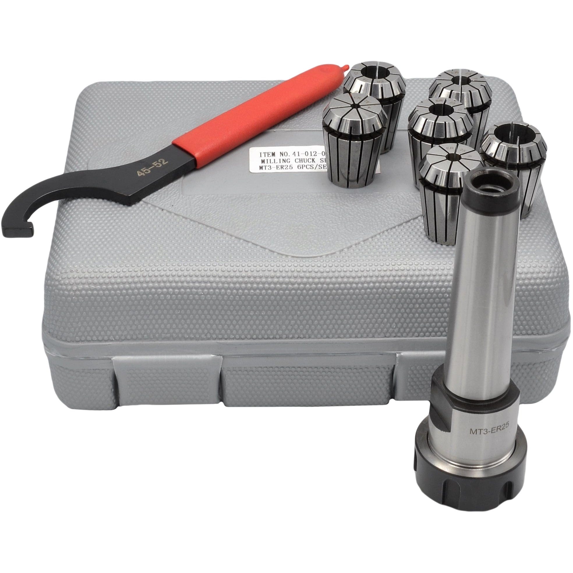ER25 MT3 M12 Drawbar 6pc Precision Collet Set - Twin Eagle Imports