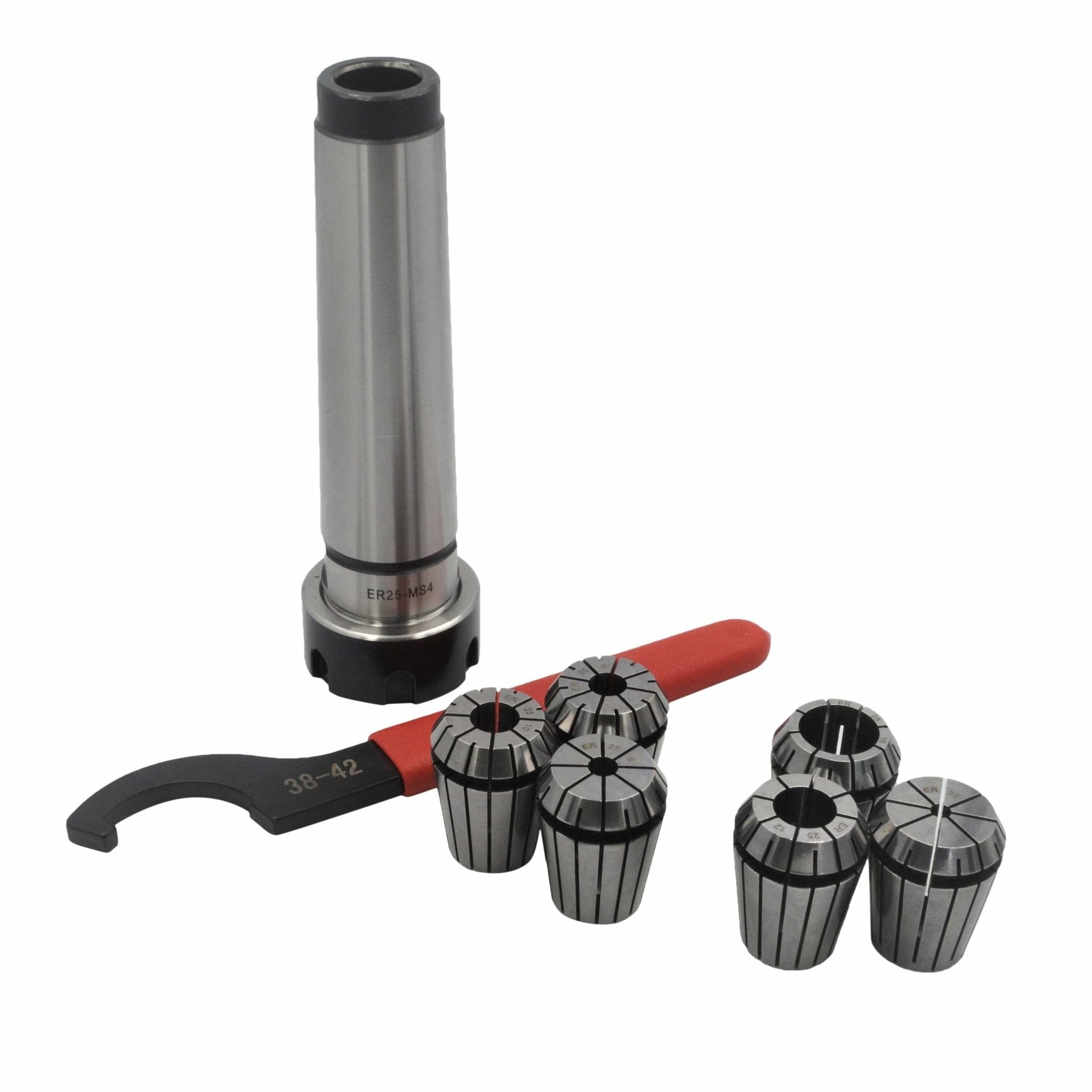 ER25 MT4 M16 Drawbar 6pc Precision Collet Set - Twin Eagle Imports