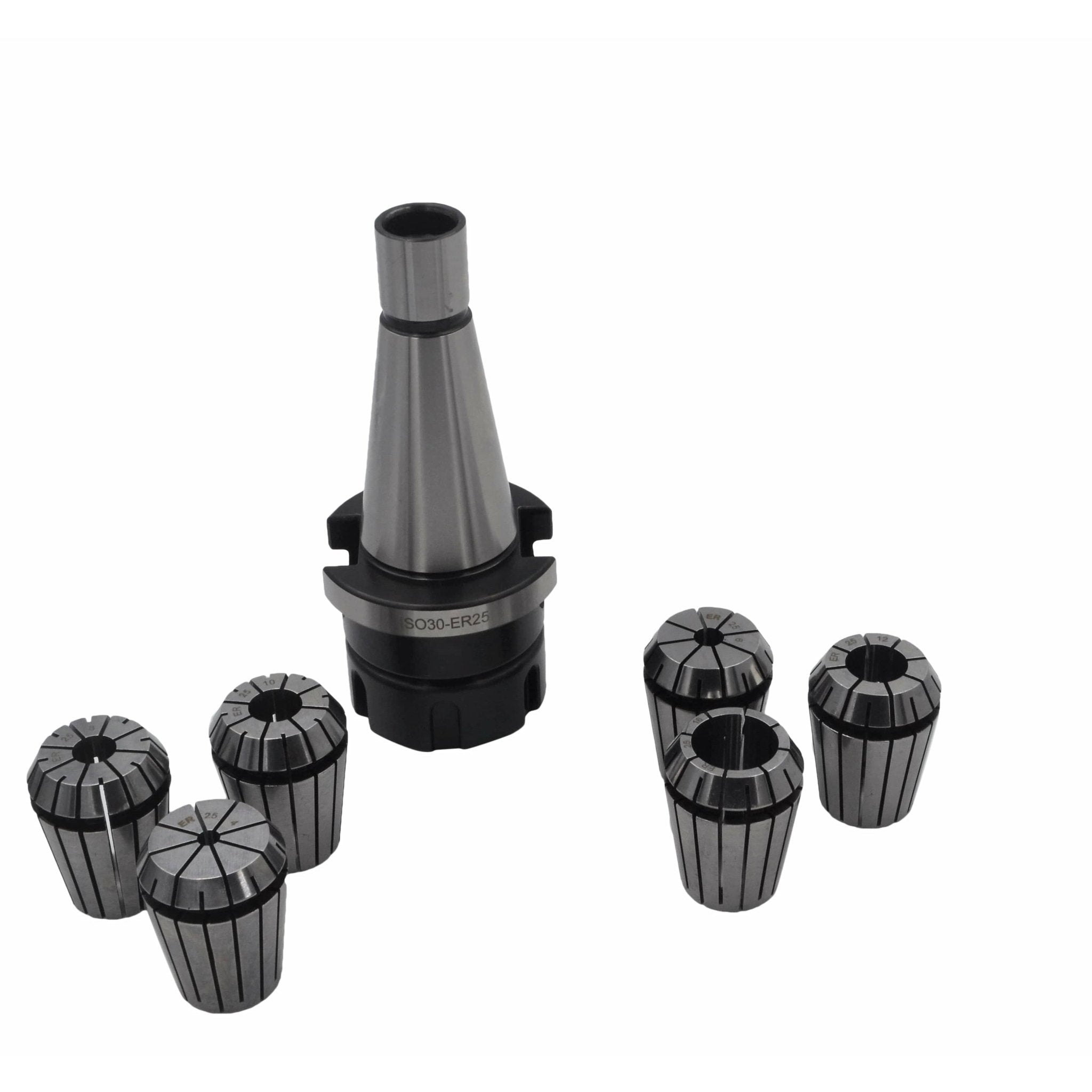 ER25 NT30 M12 Drawbar 6pc Precision Collet Set - Twin Eagle Imports