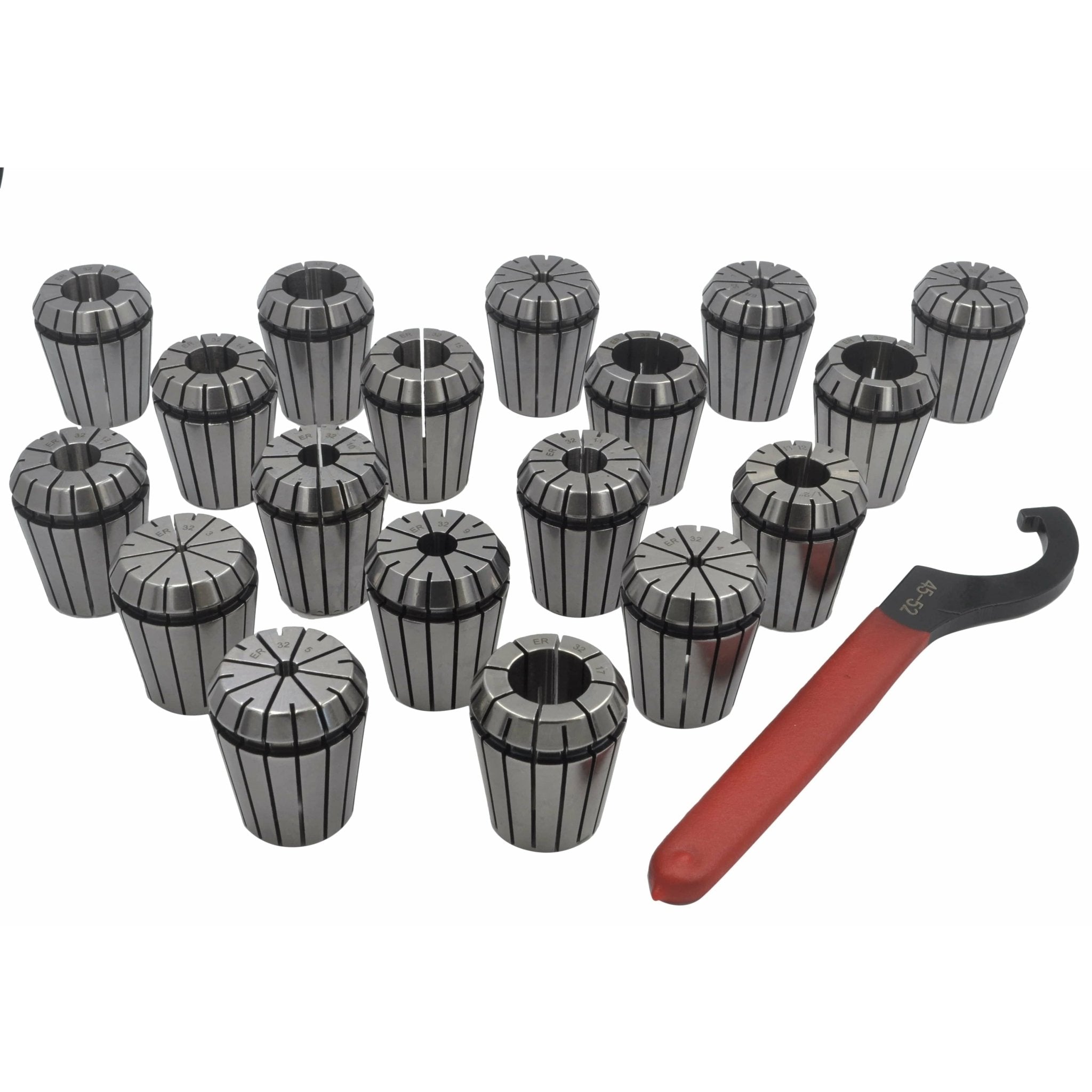 ER32 NT30 M12 Drawbar 18pc Precision Collet Set – 3mm to 20mm - Twin Eagle Imports