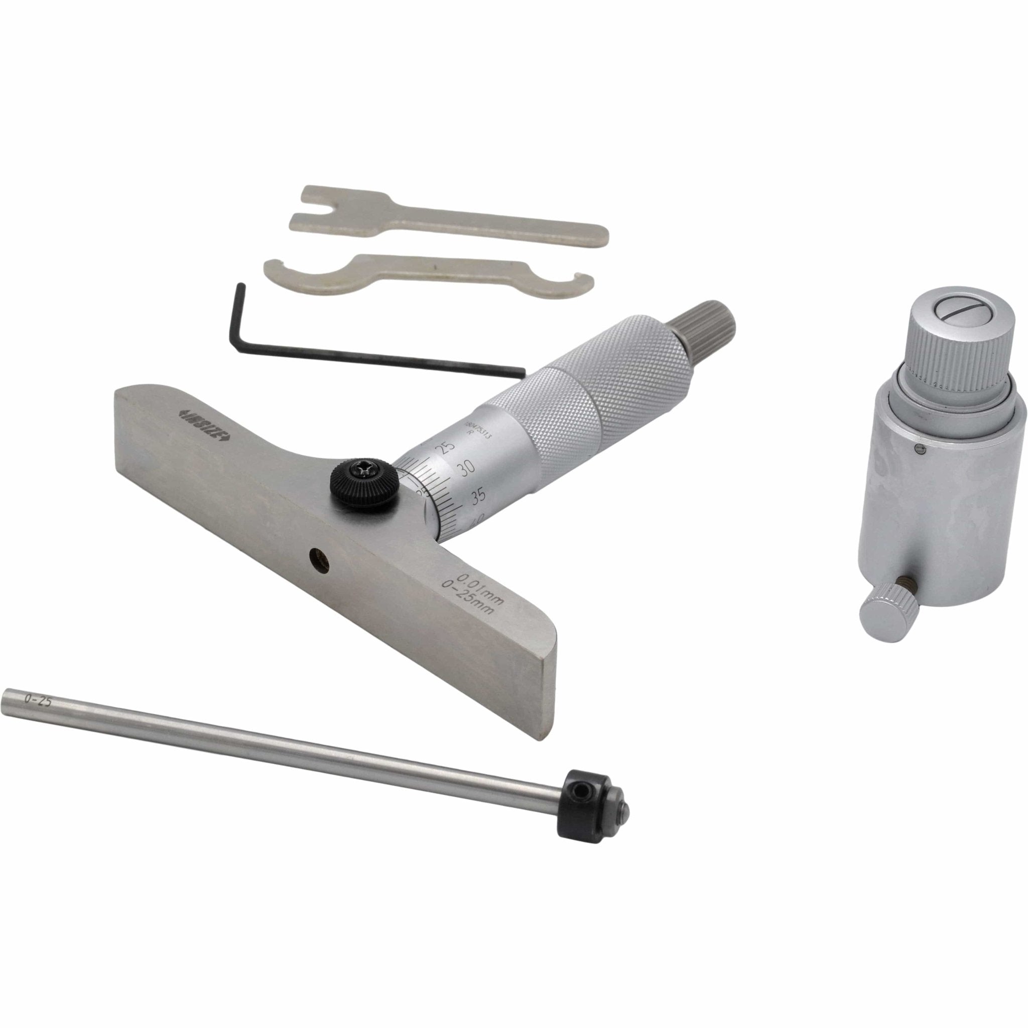 Insize 1pc Metric Depth Micrometer 0-25mm Range Series 3241-25 - Twin Eagle Imports
