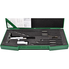 Insize 8pc Metric Depth Micrometer 0-200mm Range Series 3241-200 - Twin Eagle Imports