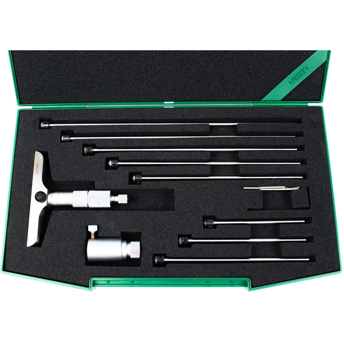 Insize 8pc Metric Depth Micrometer 0-200mm Range Series 3241-200 - Twin Eagle Imports