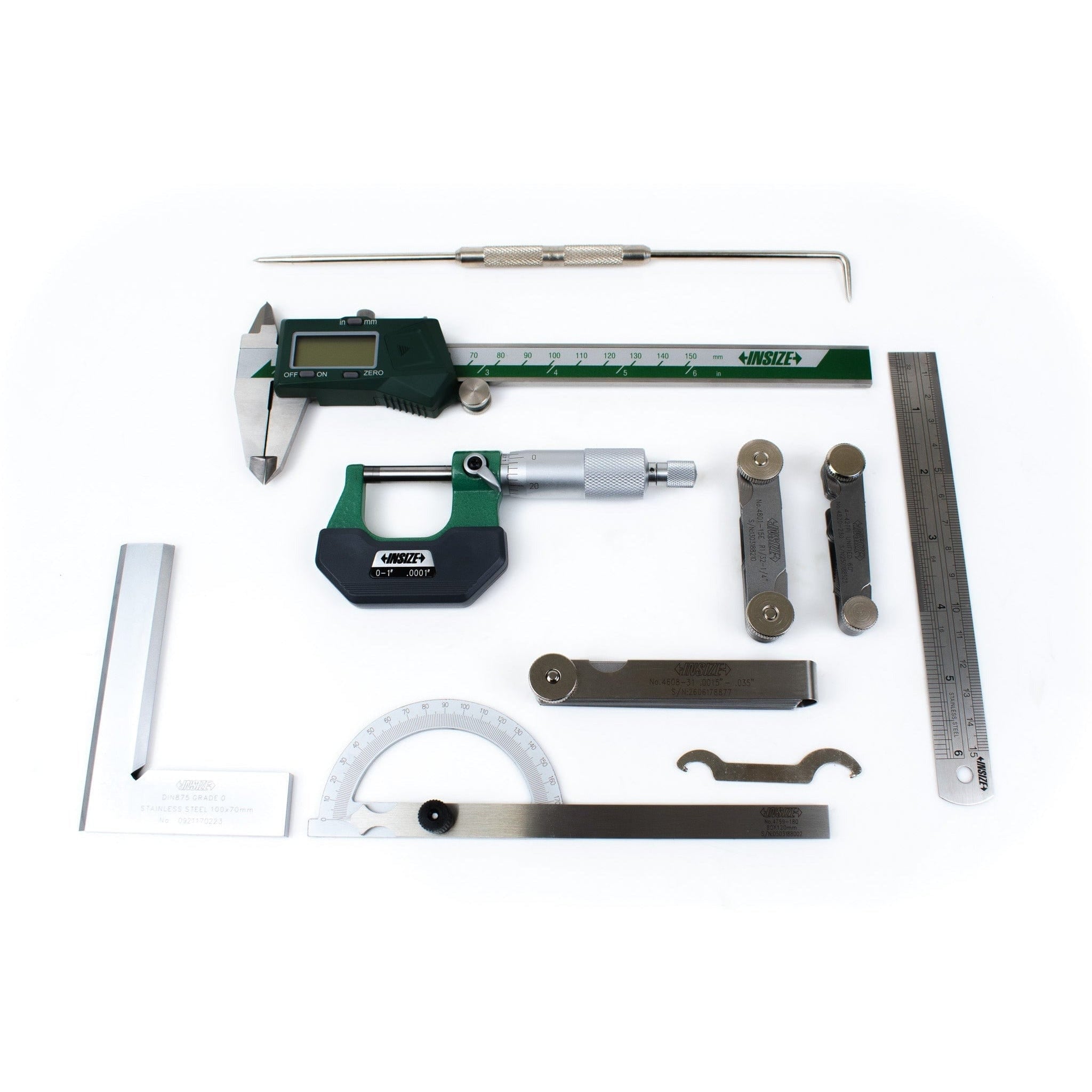Insize 9pc Measuring Tool Set Series 5091-E - Twin Eagle Imports