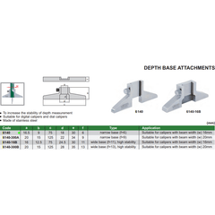 Insize Depth Base Attachment Series 6140 - Twin Eagle Imports